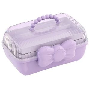 New Multi-Layer Purple Jewelry Storage box with Lid and handle